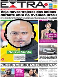 Capa do jornal Extra 02/09/2022