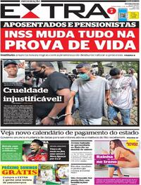 Capa do jornal Extra 03/02/2022