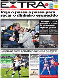 Capa do jornal Extra 03/03/2022