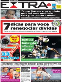 Capa do jornal Extra 03/06/2022