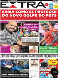 Capa do jornal Extra 04/06/2022