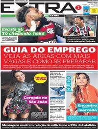 Capa do jornal Extra 04/07/2022