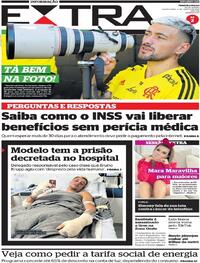 Capa do jornal Extra 04/08/2022