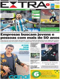 Capa do jornal Extra 04/12/2022