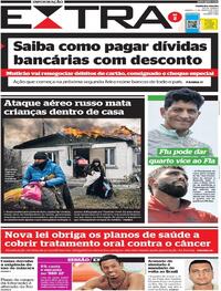 Capa do jornal Extra 05/03/2022