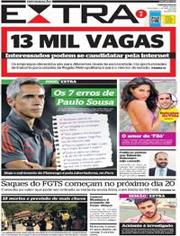 Capa do jornal Extra 05/04/2022