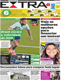 Capa do jornal Extra 05/12/2022