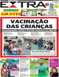 Capa do jornal Extra 06/01/2022