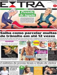 Capa do jornal Extra 06/05/2022