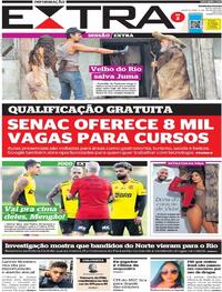 Capa do jornal Extra 06/07/2022