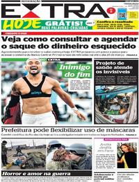 Capa do jornal Extra 07/03/2022