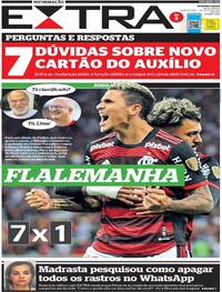 Capa do jornal Extra 07/07/2022
