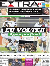 Capa do jornal Extra 07/11/2022