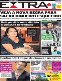 Capa do jornal Extra 08/02/2022