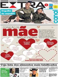 Capa do jornal Extra 08/05/2022