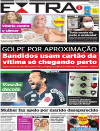 Capa do jornal Extra 08/06/2022