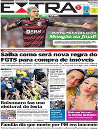 Capa do jornal Extra 08/09/2022