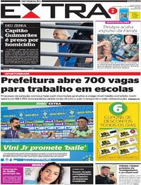 Capa do jornal Extra 08/12/2022
