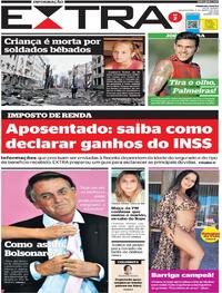 Capa do jornal Extra 09/03/2022