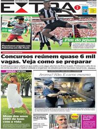 Capa do jornal Extra 09/05/2022