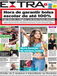 Capa do jornal Extra 09/10/2022