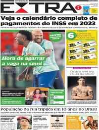 Capa do jornal Extra 09/12/2022