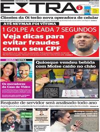 Capa do jornal Extra 10/02/2022