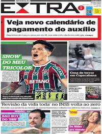 Capa do jornal Extra 10/03/2022