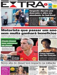 Capa do jornal Extra 10/05/2022