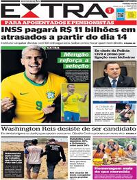 Capa do jornal Extra 10/09/2022