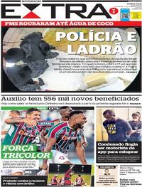 Capa do jornal Extra 11/02/2022