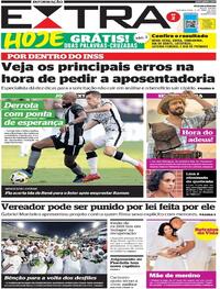 Capa do jornal Extra 11/04/2022