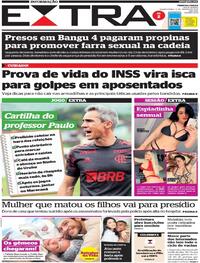 Capa do jornal Extra 12/01/2022