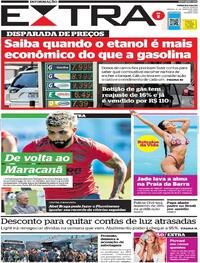 Capa do jornal Extra 12/03/2022