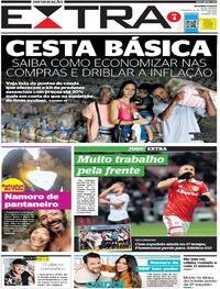 Capa do jornal Extra 12/06/2022