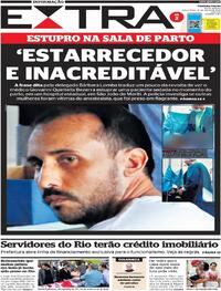Capa do jornal Extra 12/07/2022