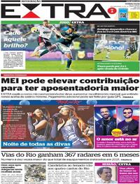 Capa do jornal Extra 12/09/2022