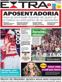 Capa do jornal Extra 13/03/2022