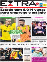 Capa do jornal Extra 13/09/2022
