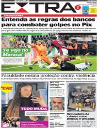 Capa do jornal Extra 13/10/2022