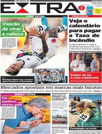Capa do jornal Extra 14/03/2022