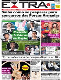 Capa do jornal Extra 14/04/2022