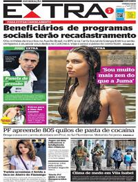Capa do jornal Extra 14/05/2022