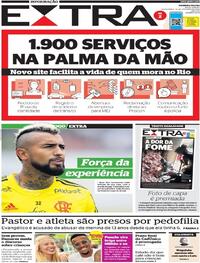 Capa do jornal Extra 14/10/2022