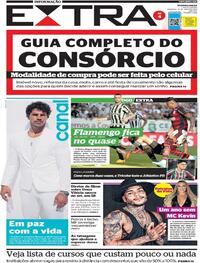 Capa do jornal Extra 15/05/2022