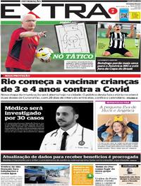 Capa do jornal Extra 15/07/2022