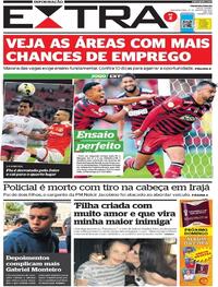 Capa do jornal Extra 15/08/2022