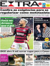 Capa do jornal Extra 15/09/2022