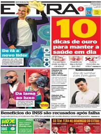 Capa do jornal Extra 16/01/2022