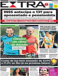 Capa do jornal Extra 16/03/2022
